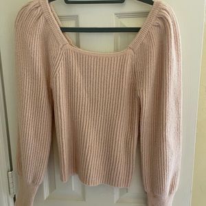 Square neck sweater